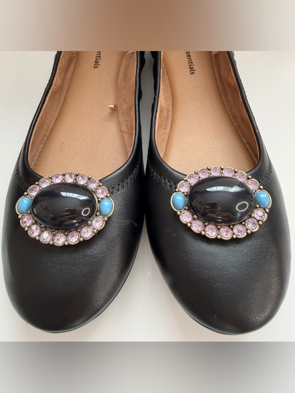 Upcycled vintage French shoe clips art deco mid century
